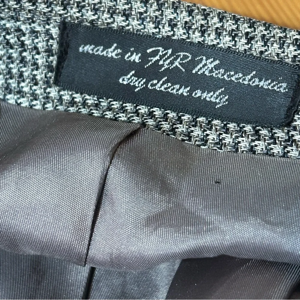 Gianfranco Ruffini Sportcoat Men’s 44R Houndstooth Jacket Silk Wool Blazer Suit